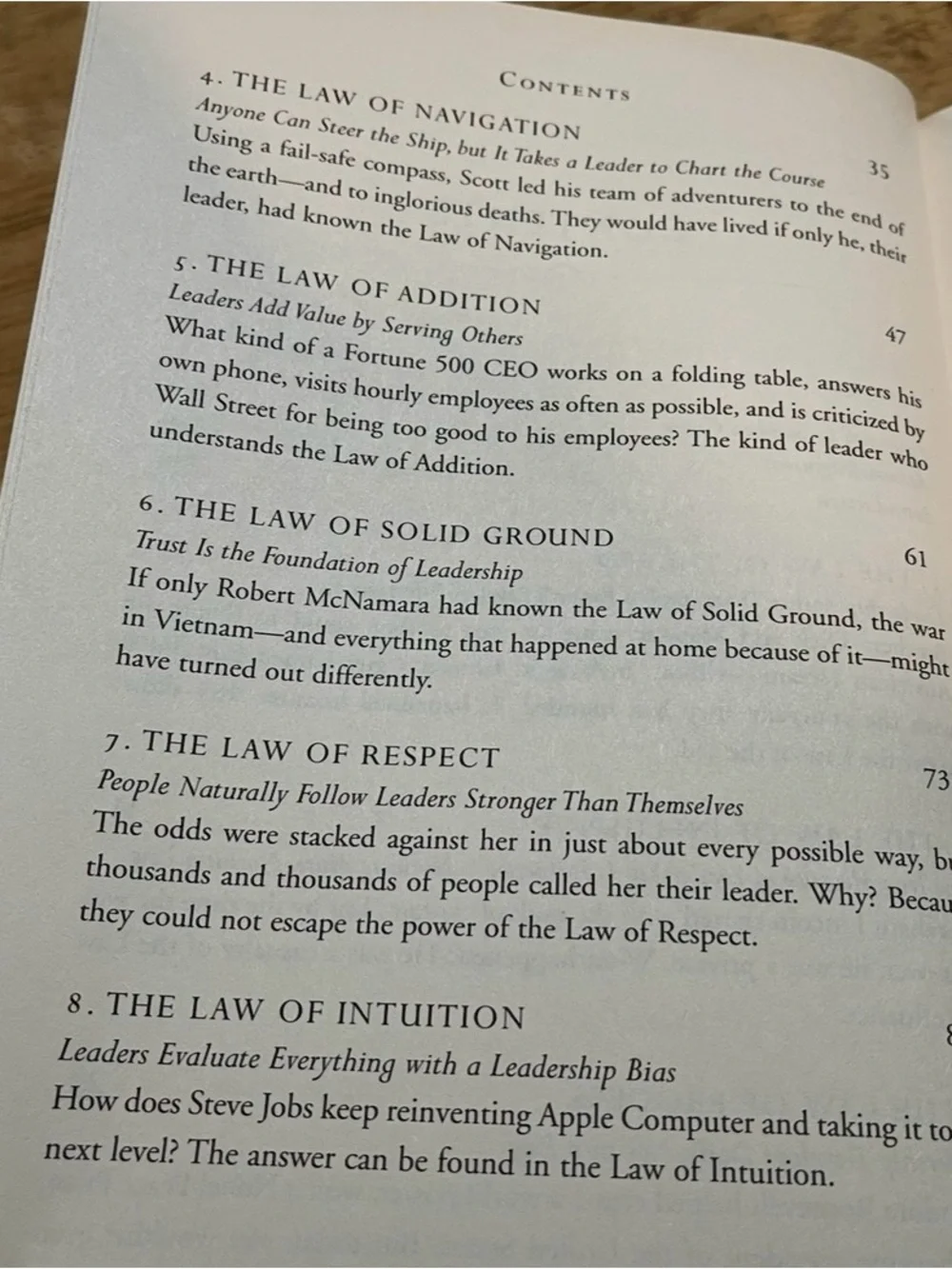 The 21 Irrefutable Laws Of Leadership by John C Maxwell